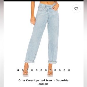 AGOLDE crisscross Jeans